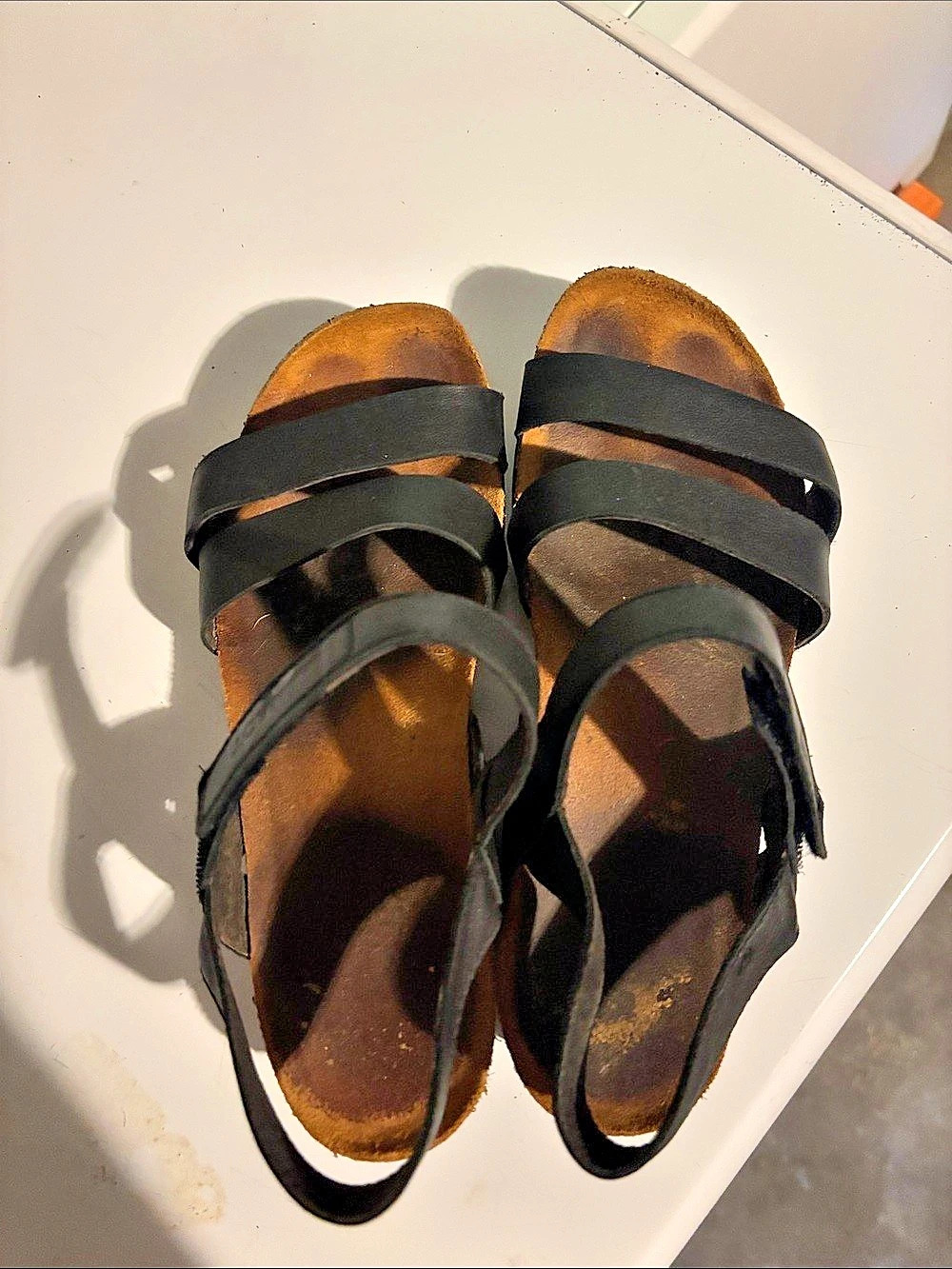Naot Black & Brown Strappy Sandals